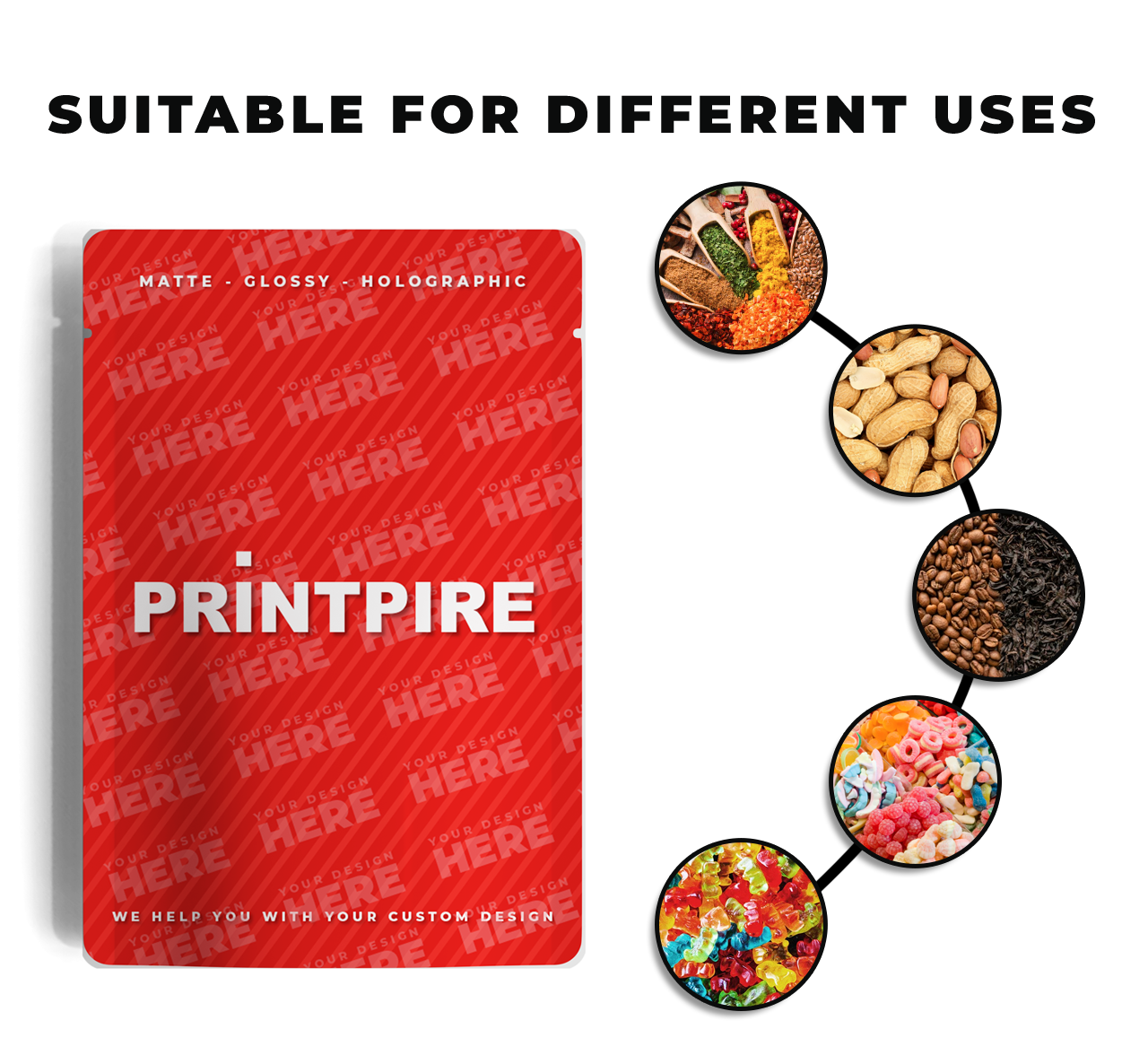 Custom Mylar Bags Direct Print