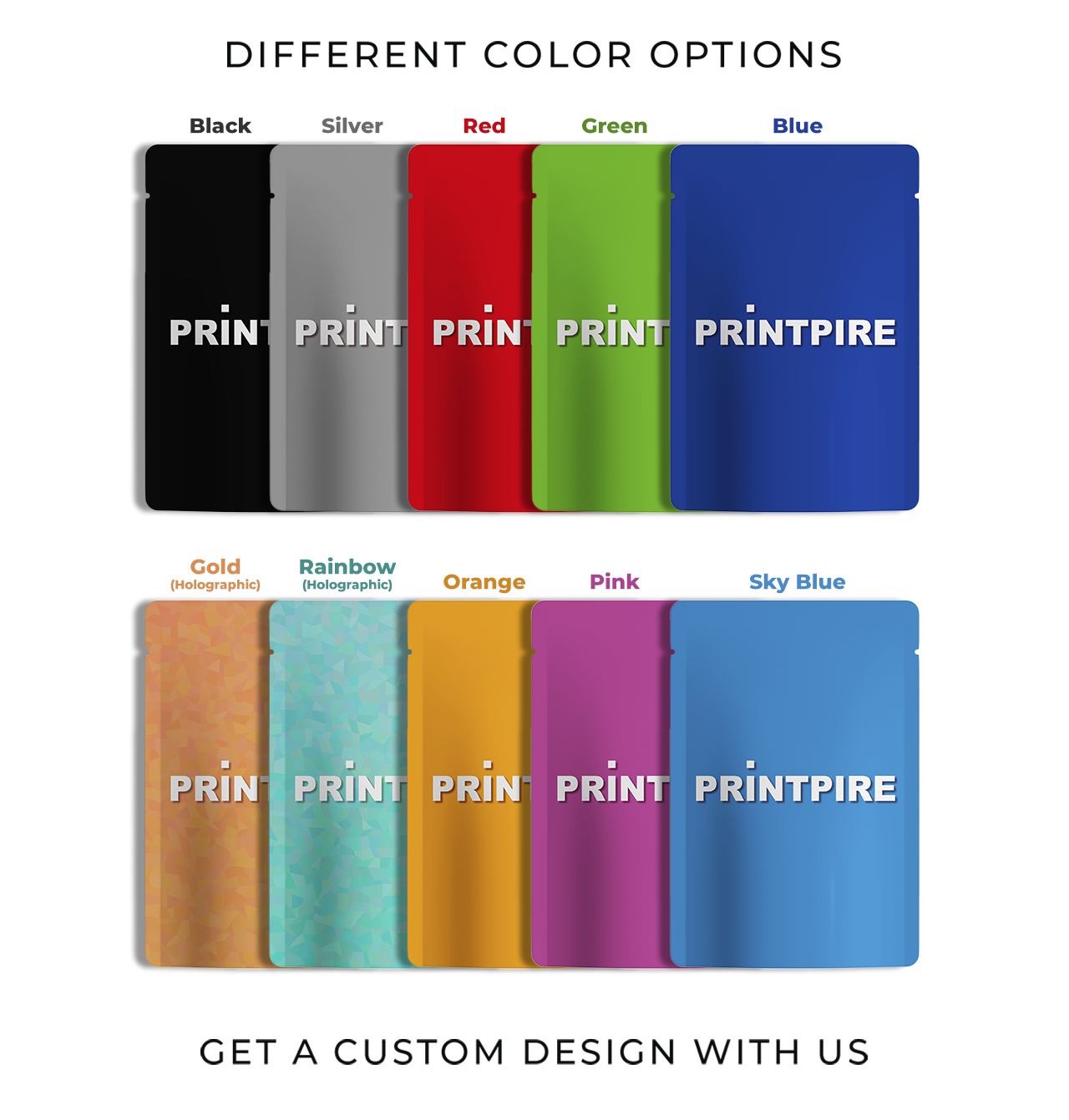 Custom Mylar Bags Direct Print