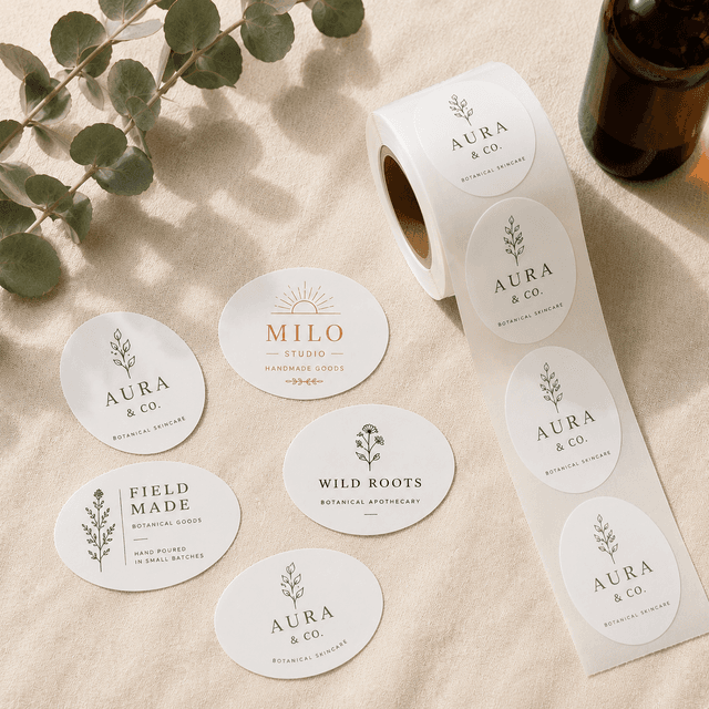 Oval Labels, view 2