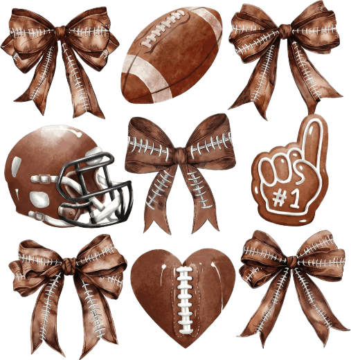 Game day ready to press DTF transfer, prints 11 inches wide