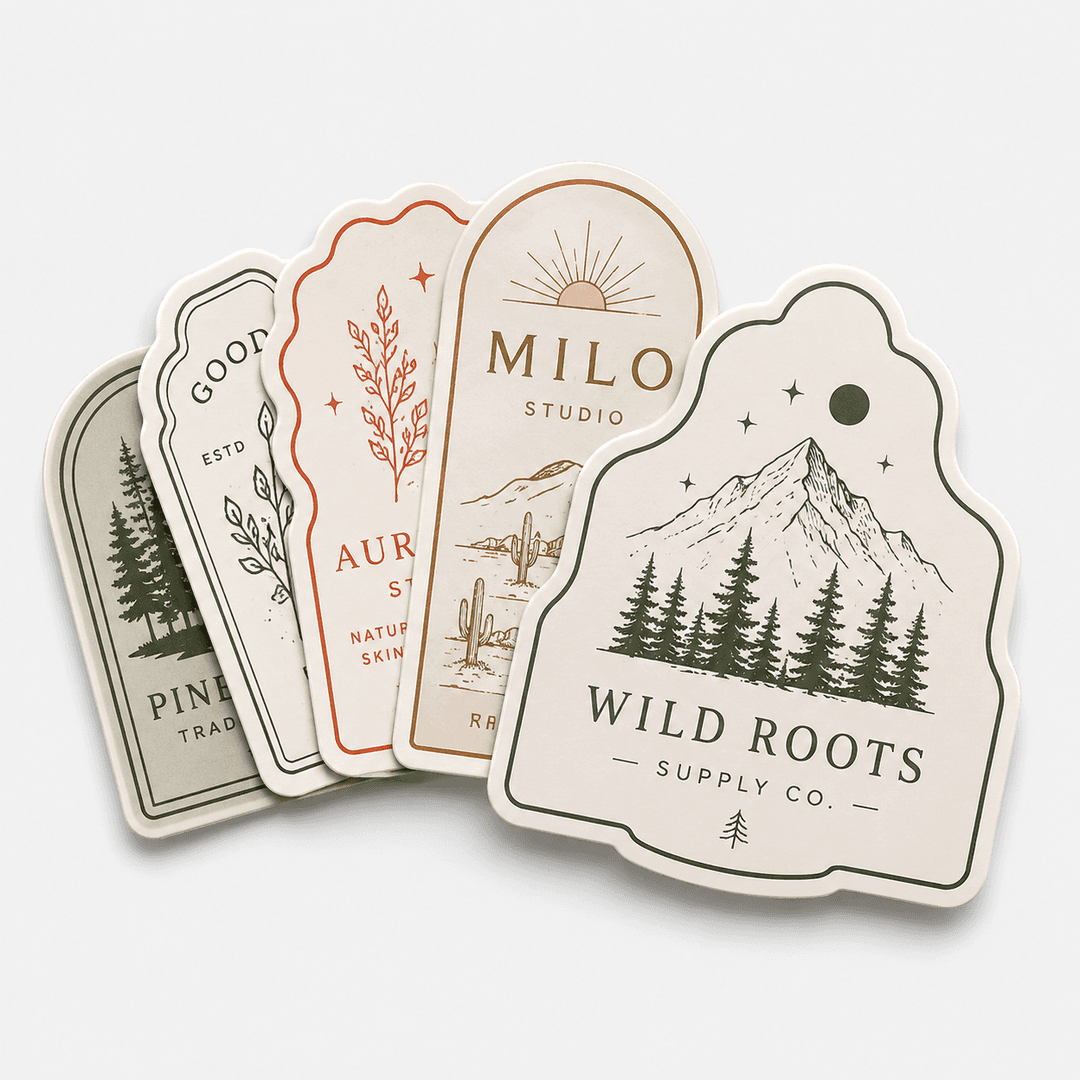 50 die cut stickers