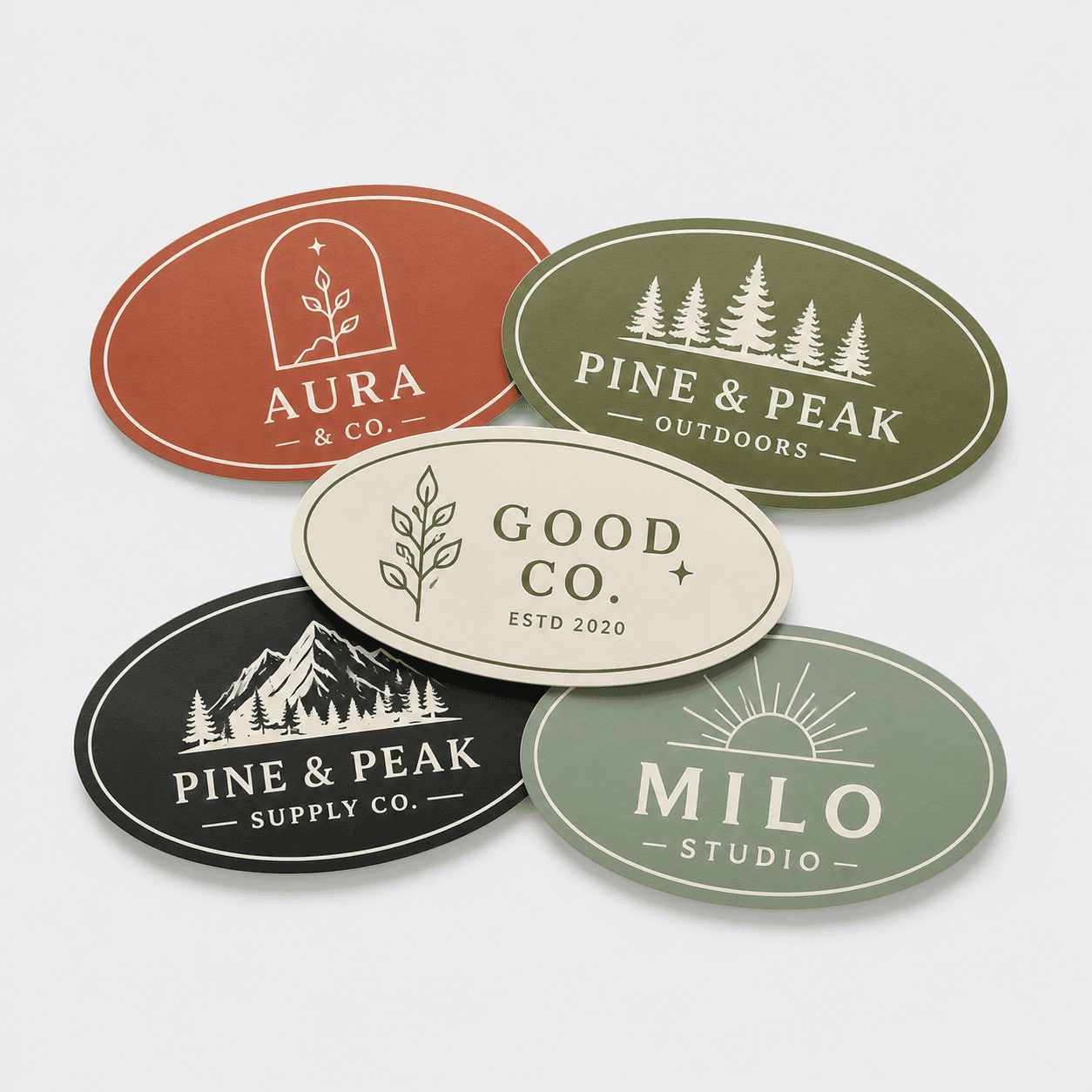 Oval Stickers