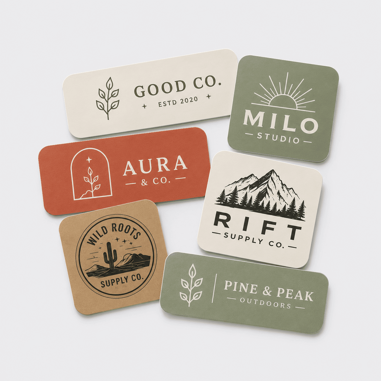 Rounded Corner Stickers