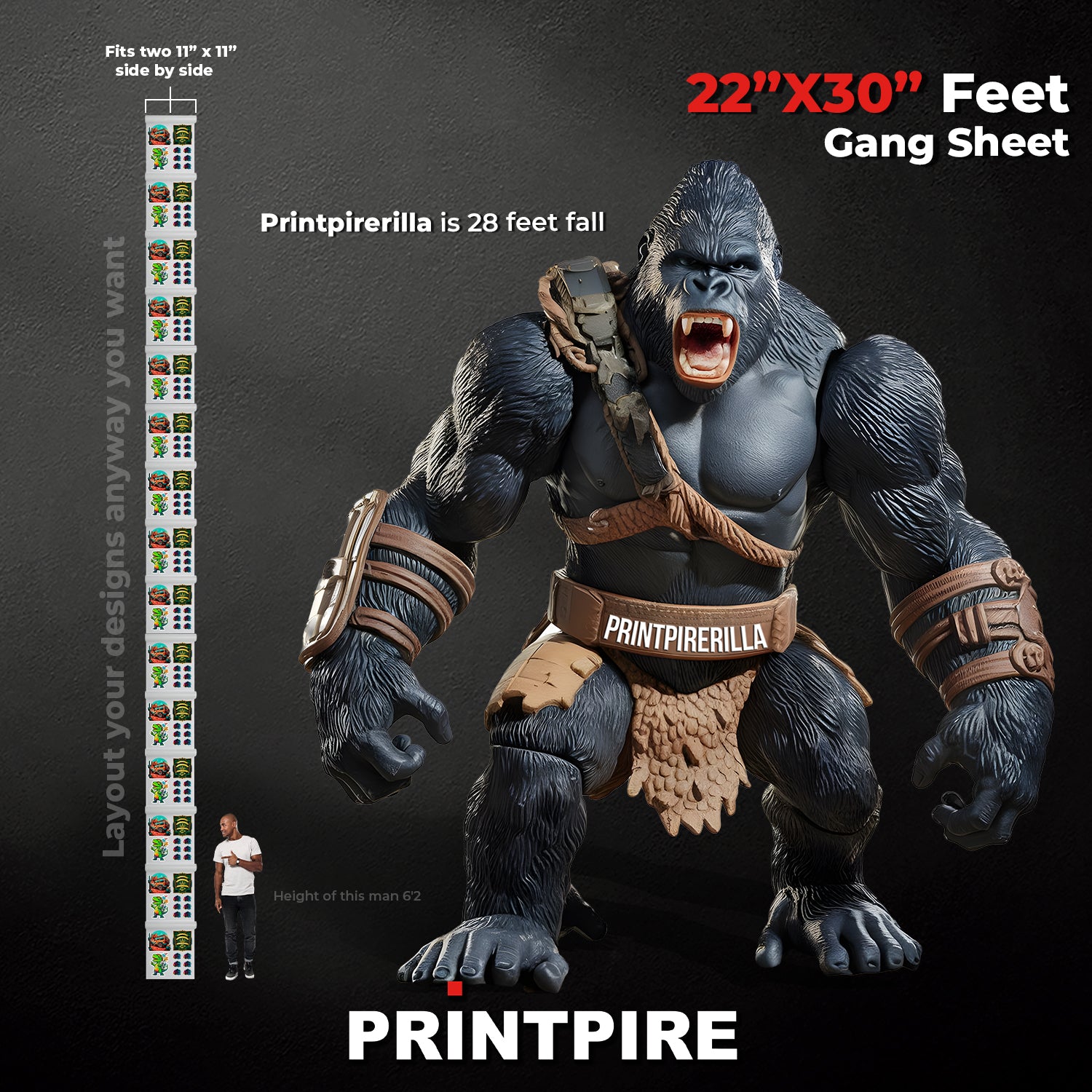 22IN UPLOAD YOUR PREBUILT PRINT READY HEAT TRANSFER DTF FILE