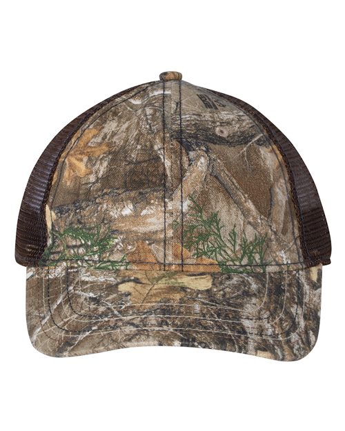 Mesh-Back Camo with Flag Undervisor Cap
