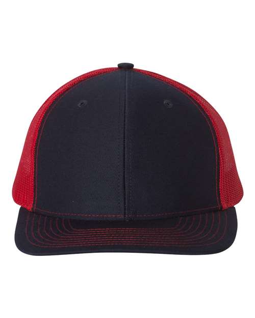 Snapback Trucker Cap - Navy/ Red