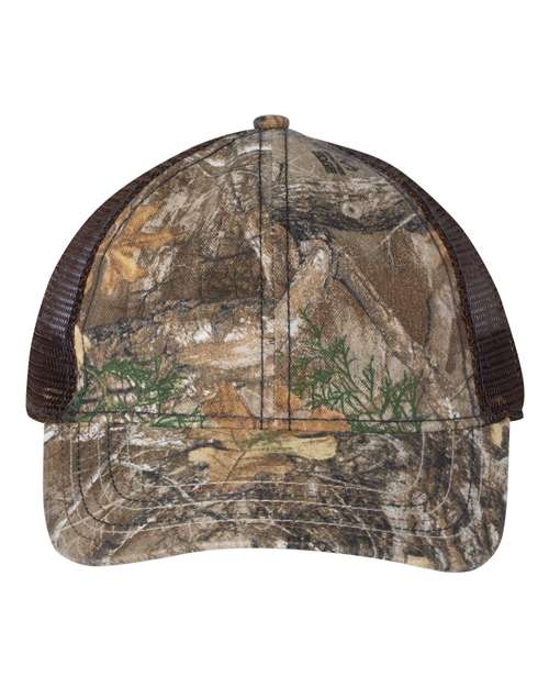 Mesh-Back Camo with Flag Undervisor Cap