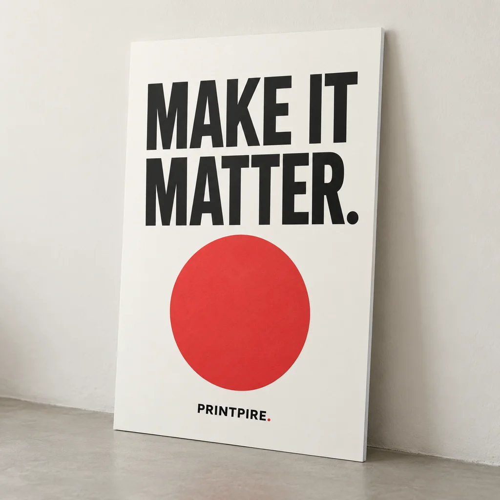 Illustrative studio example of foam board printing